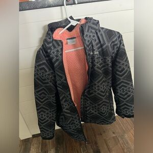 Columbia outgrow interchangeable, two jackets in one, girl size large